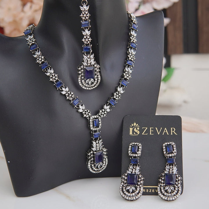 Zirconia Cuts Style Necklace Set - RS ZEVARS