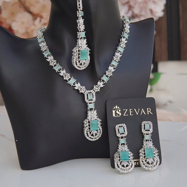 Zirconia Cuts Style Necklace Set - RS ZEVARS